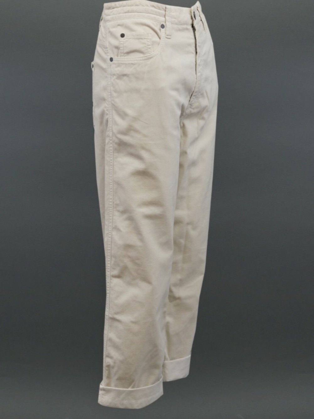 Brunello Cucinelli Drawstring loose jeans light beige